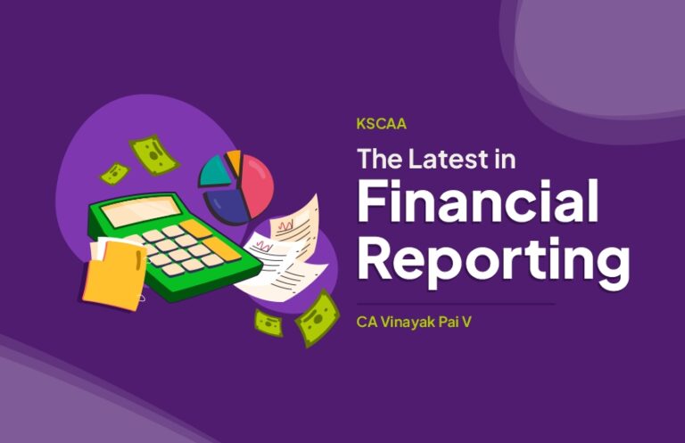 THE LATEST IN FINANCIAL REPORTING | CA Vinayak Pai V