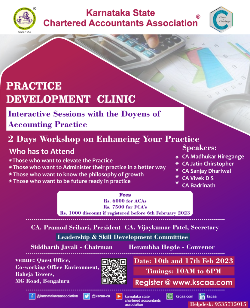 Practice Development Clinic- Interactive Sessions with the Doyens of ...