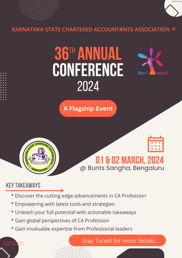 36th KSCAA Annual Conference 2024 KARNATAKA STATE CHARTERED