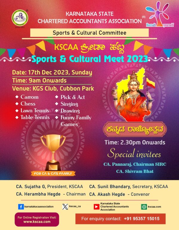 Sports 2023: Carrom | Singles | CA or CA Family